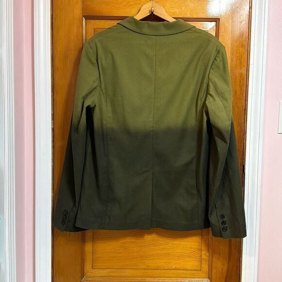 Bobblehaus Tencel Ombré Green Women’s Blazer Jacket Large - Picture 6 of 6